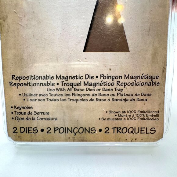 Sizzix Movers & Shapers Magnetic DieTim Holtz 2/Pkg Keyholes Retired - Picture 3 of 4